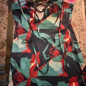 Mini going out dress with cleavage open